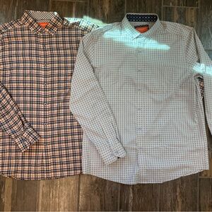 Men's Designer Checkered and Patterned Dress Shirt Bundle